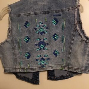 Blue Jean jacket vest